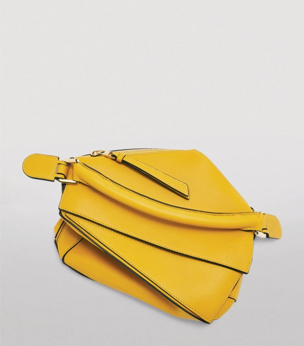 LOEWE Small Leather Puzzle Bag MUSTARD Top Handle Bags 6 LOEWE Small Leather Puzzle Bag MUSTARD Top Handle Bags - Image 4