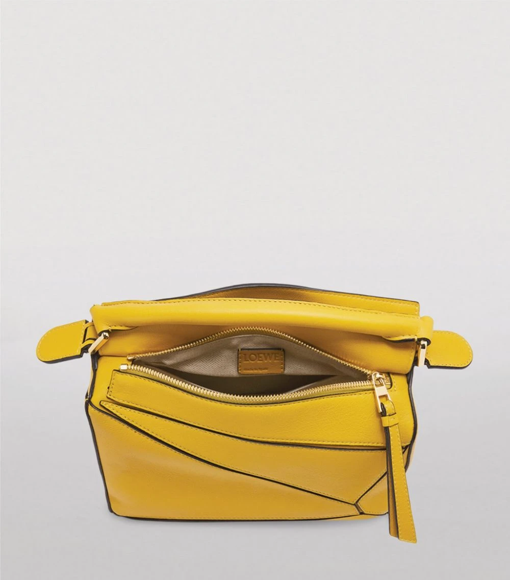 LOEWE Small Leather Puzzle Bag MUSTARD Top Handle Bags 7 LOEWE Small Leather Puzzle Bag MUSTARD Top Handle Bags - Image 5