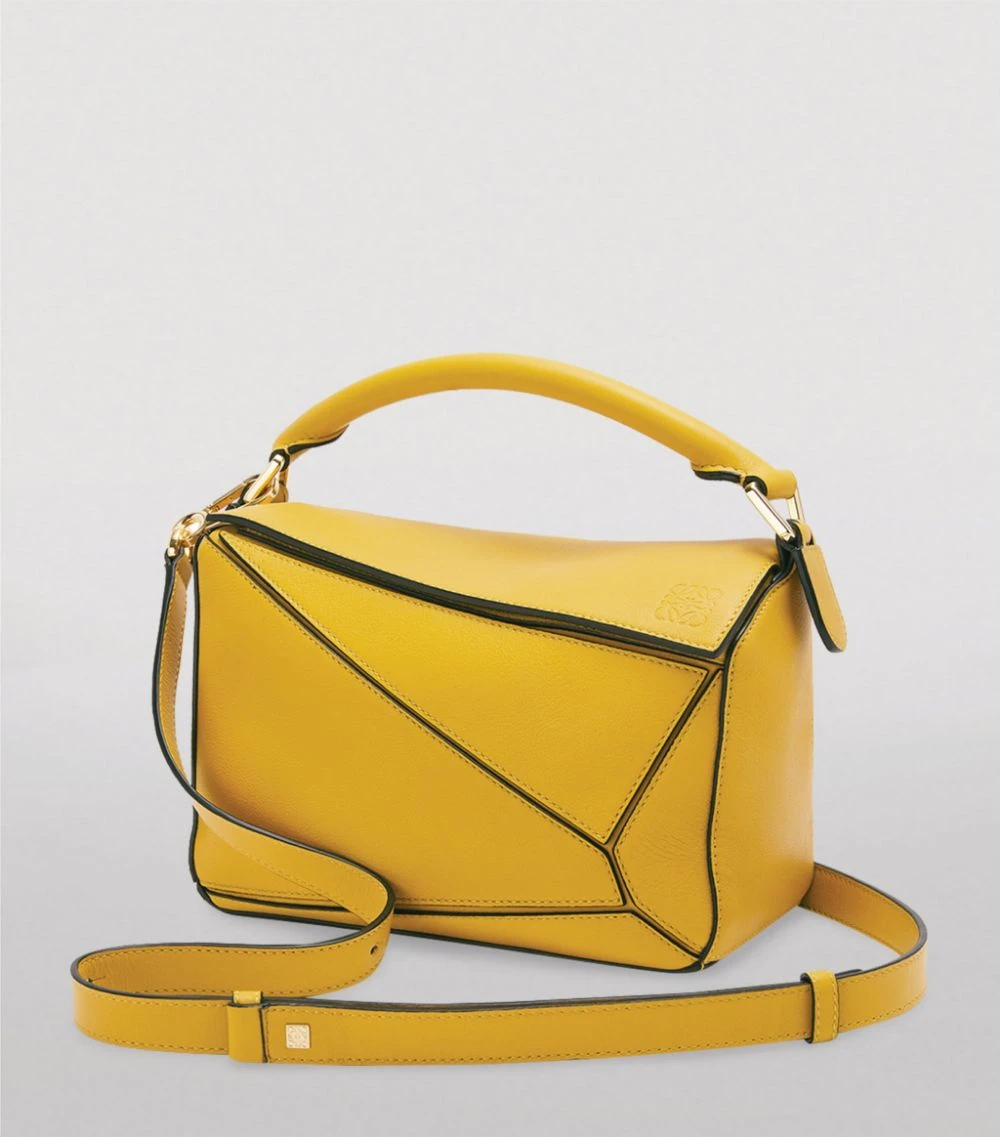 LOEWE Small Leather Puzzle Bag MUSTARD Top Handle Bags 4 LOEWE Small Leather Puzzle Bag MUSTARD Top Handle Bags - Image 2