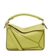 LOEWE Small Leather Puzzle Bag LIME YELLOW Shoulder Bags 2 LOEWE Small Leather Puzzle Bag LIME YELLOW Shoulder Bags -LOEWE Sales loewe small leather puzzle bag 17582241 36550020 1000