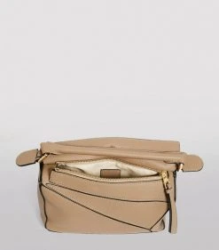 LOEWE Small Leather Puzzle Bag SAND Shoulder Bags -LOEWE Sales loewe small leather puzzle bag 17605958 36557965 1000
