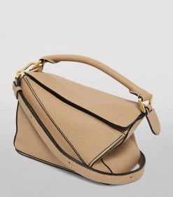 LOEWE Small Leather Puzzle Bag SAND Shoulder Bags -LOEWE Sales loewe small leather puzzle bag 17605958 36560120 1000