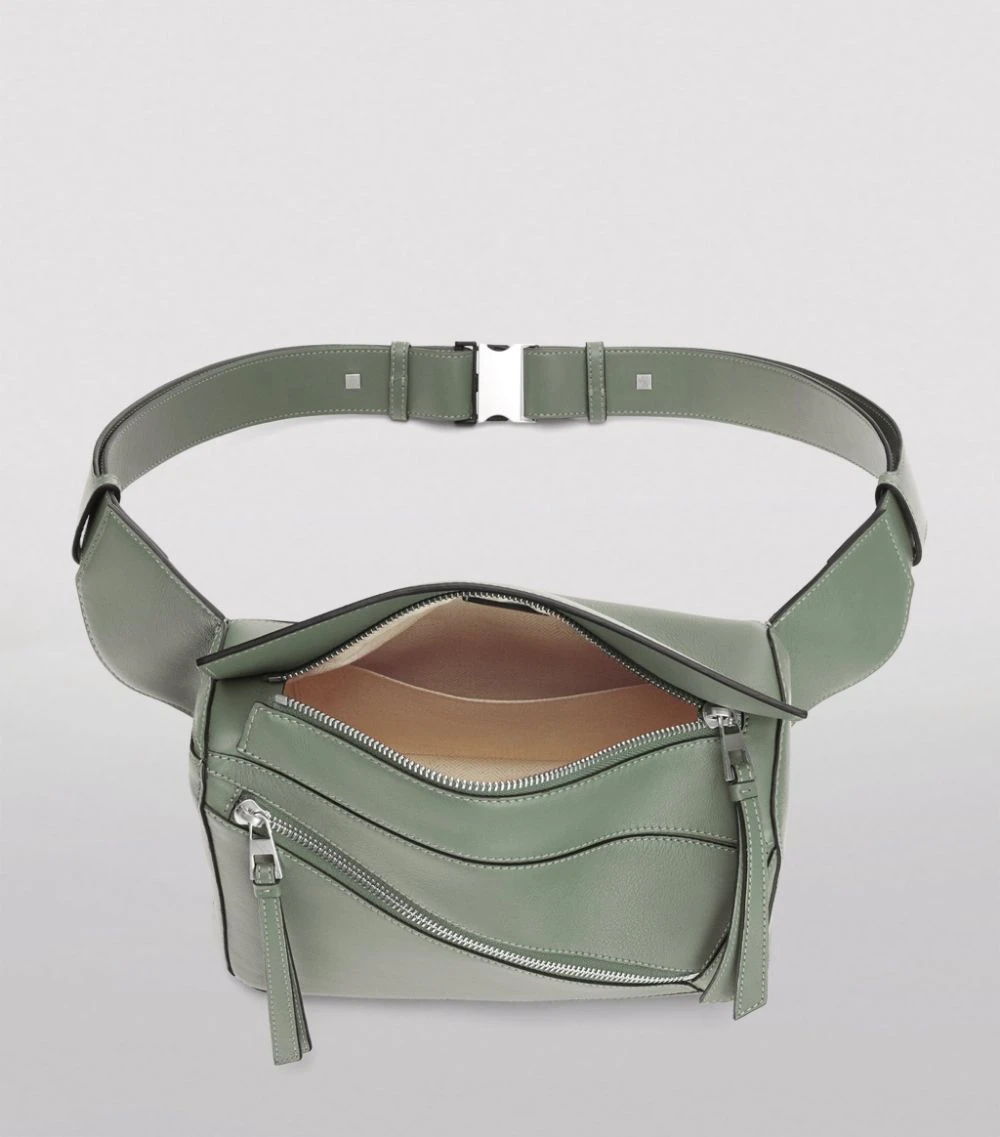 LOEWE Small Leather Puzzle Belt Bag DARK SAGE Pouches 8 LOEWE Small Leather Puzzle Belt Bag DARK SAGE Pouches - Image 6