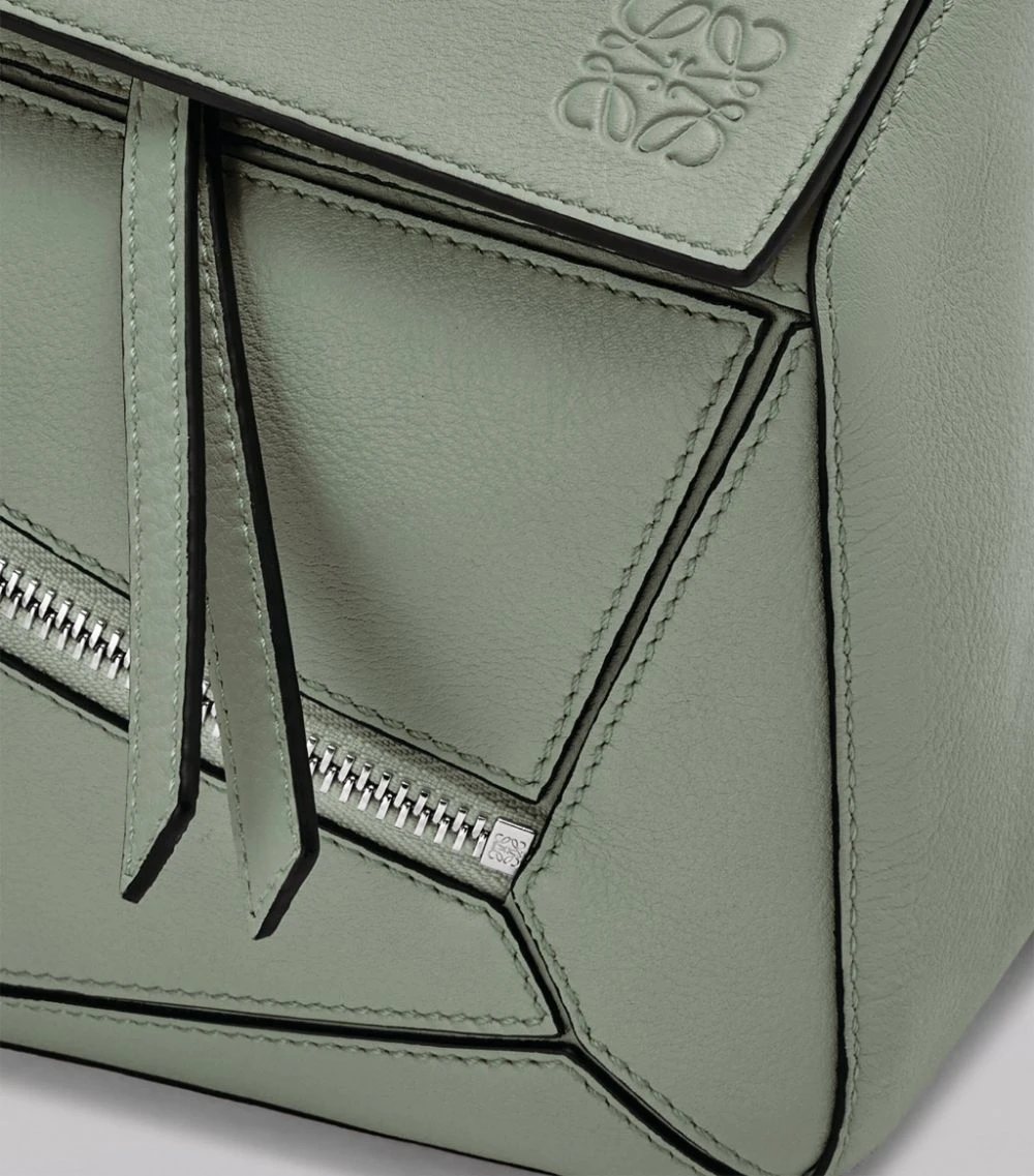 LOEWE Small Leather Puzzle Belt Bag DARK SAGE Pouches 7 LOEWE Small Leather Puzzle Belt Bag DARK SAGE Pouches - Image 5