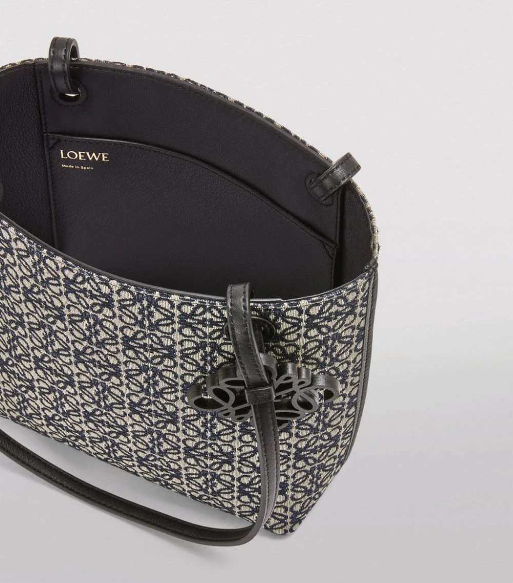 LOEWE Square Anagram Tote Bag NAVY/BLACK Tote Bags 6 LOEWE Square Anagram Tote Bag NAVY/BLACK Tote Bags - Image 4