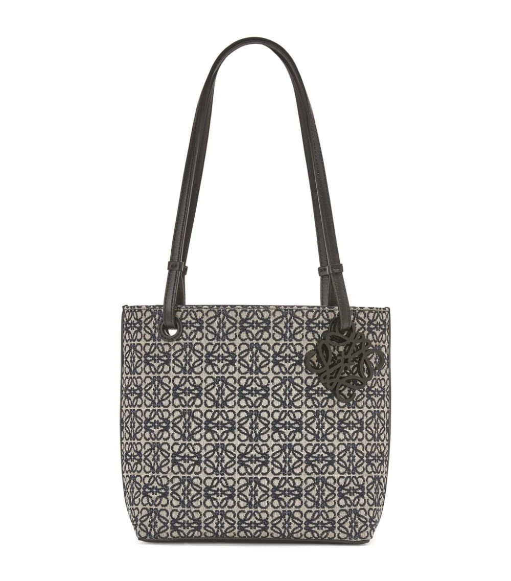 LOEWE Square Anagram Tote Bag NAVY/BLACK Tote Bags 3 LOEWE Square Anagram Tote Bag NAVY/BLACK Tote Bags