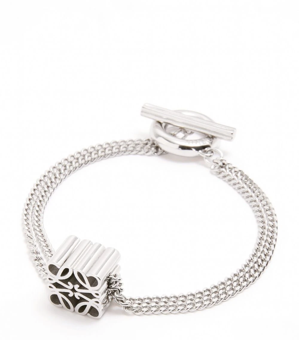 LOEWE Sterling Silver Anagram Chain Bracelet RHODIUM Bracelets 3 LOEWE Sterling Silver Anagram Chain Bracelet RHODIUM Bracelets