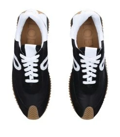 LOEWE Suede-Panel Flow Runner Sneakers BLK/WHITE Running Shoes 9 LOEWE Suede-Panel Flow Runner Sneakers BLK/WHITE Running Shoes -LOEWE Sales loewe suede panel flow runner sneakers 17149718 34567027 1000