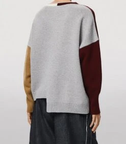 LOEWE Wool Anagram Asymmetric Sweater BRANDY/BURGUNDY/CREA Sweaters 10 LOEWE Wool Anagram Asymmetric Sweater BRANDY/BURGUNDY/CREA Sweaters -LOEWE Sales loewe wool anagram asymmetric sweater 16932336 33636937 1000