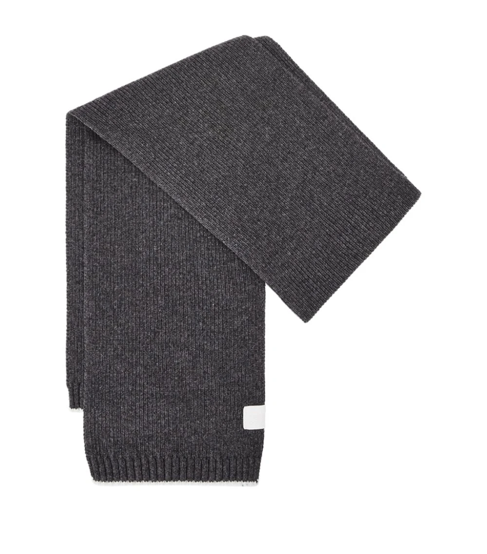 LOEWE Wool Anagram Scarf GREY/WHITE Scarves 4 LOEWE Wool Anagram Scarf GREY/WHITE Scarves - Image 2