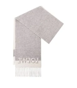 LOEWE Wool-Cashmere Bicolour Scarf WHITE/LIGHT GREY Scarves 10 LOEWE Wool-Cashmere Bicolour Scarf WHITE/LIGHT GREY Scarves -LOEWE Sales loewe wool cashmere bicolour scarf 17581396 37439272 1000