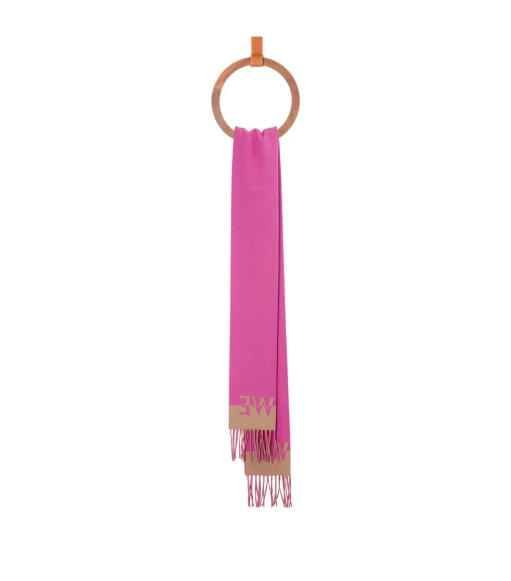 LOEWE Wool-Cashmere Bicolour Scarf LIGHT CARAMEL/PINK Scarves 3 LOEWE Wool-Cashmere Bicolour Scarf LIGHT CARAMEL/PINK Scarves