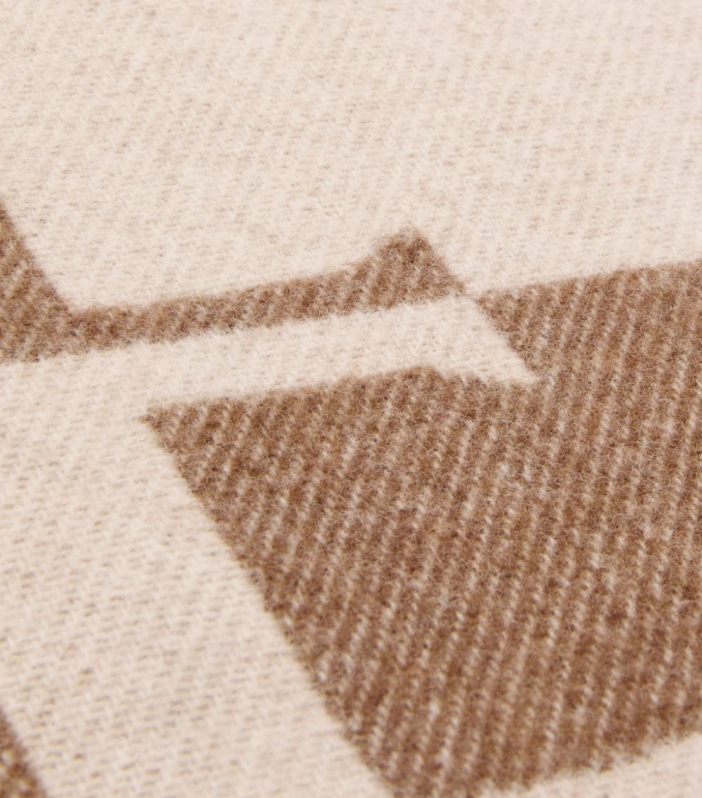 LOEWE Wool-Cashmere Blanket BROWN/MULTICOLOR Throws 5 LOEWE Wool-Cashmere Blanket BROWN/MULTICOLOR Throws - Image 3