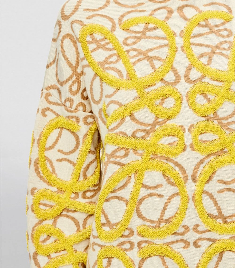 LOEWE Wool-Linen Anagram Sweater ecru/camel Sweaters 7 LOEWE Wool-Linen Anagram Sweater ecru/camel Sweaters - Image 5