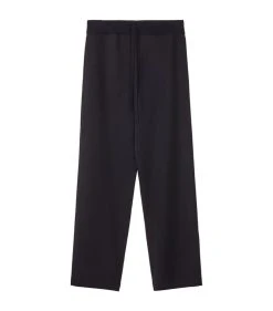 LOEWE Wool Ribbed-Waist Sweatpants DARK NAVY