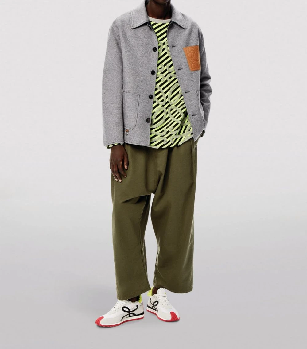 LOEWE Wool-Rich Anagram Workwear Jacket NAVY/GREY Field Jackets 4 LOEWE Wool-Rich Anagram Workwear Jacket NAVY/GREY Field Jackets - Image 2