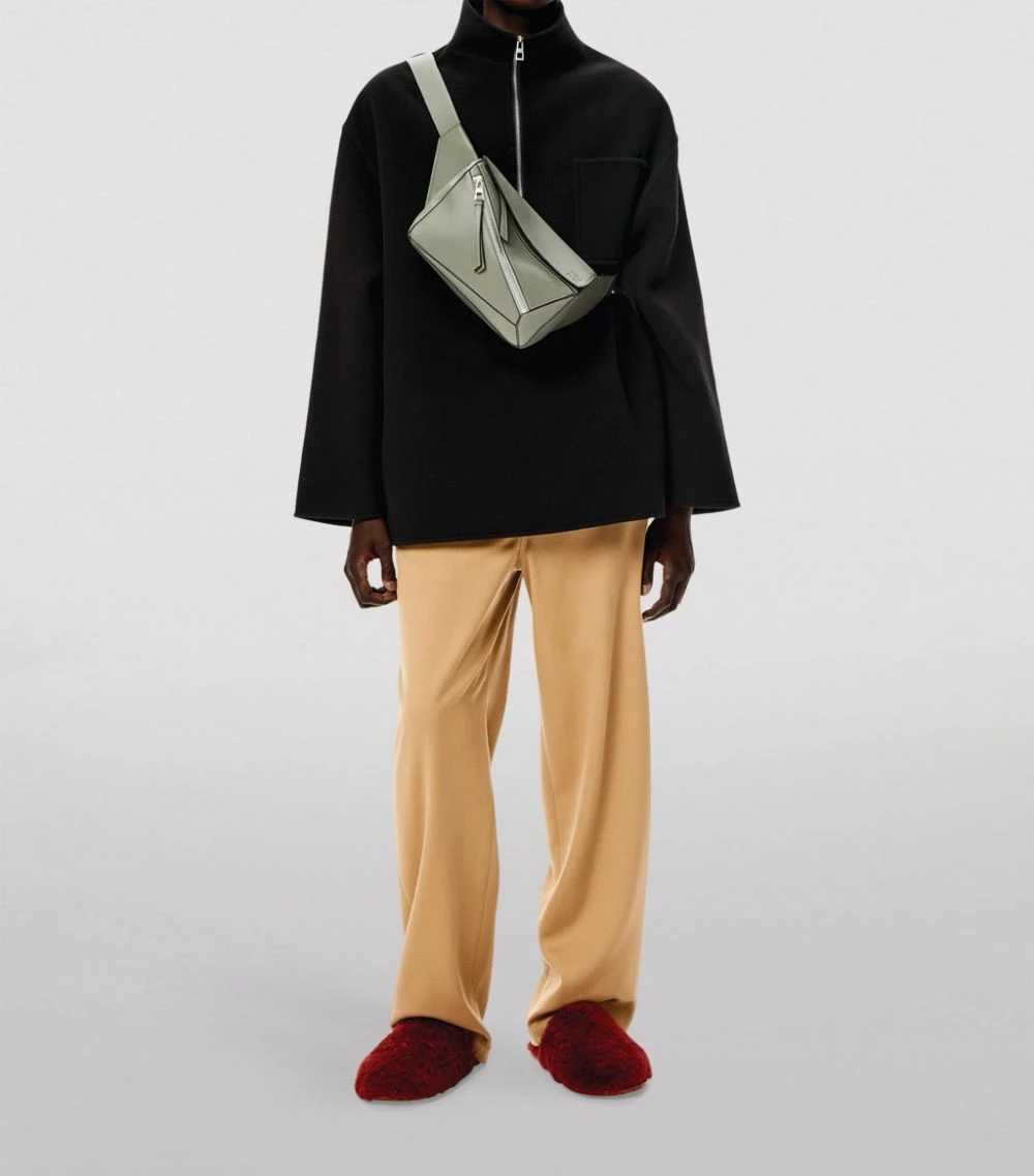 LOEWE Wool-Rich Half-Zip Jacket BLACK Field Jackets 4 LOEWE Wool-Rich Half-Zip Jacket BLACK Field Jackets - Image 2