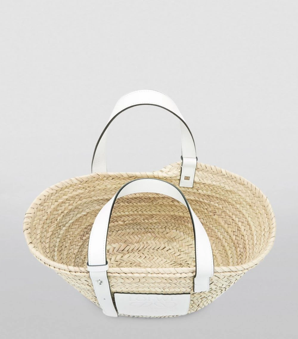LOEWE x Paula’s Ibiza Anagram Basket Bag NATURAL/WHITE Bucket Bags 6 LOEWE x Paula’s Ibiza Anagram Basket Bag NATURAL/WHITE Bucket Bags - Image 4