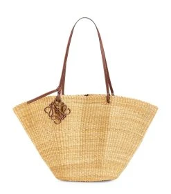 LOEWE x Paula’s Ibiza Shell Basket Bag NATURAL/PECAN Mini Bags