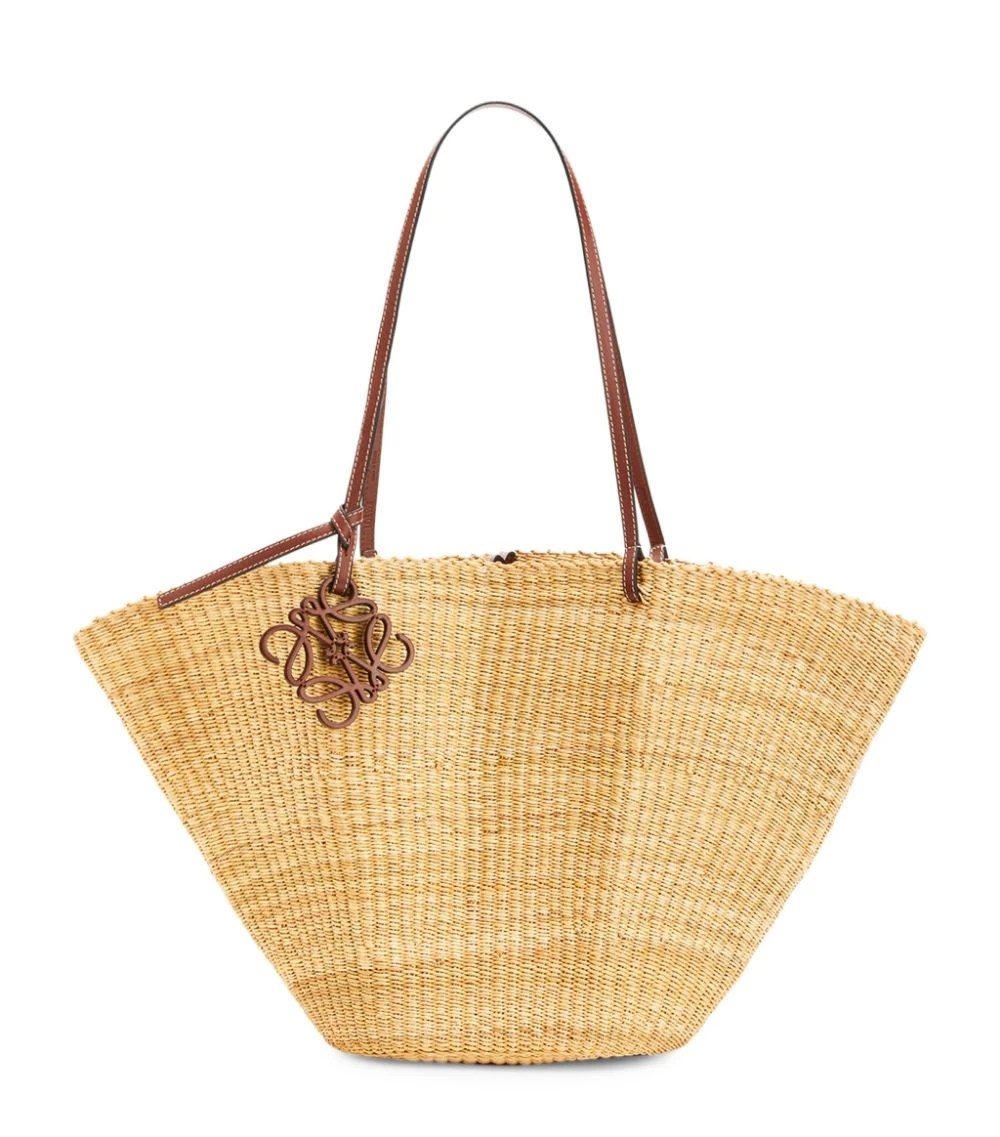 LOEWE x Paula’s Ibiza Shell Basket Bag NATURAL/PECAN Mini Bags 3 LOEWE x Paula’s Ibiza Shell Basket Bag NATURAL/PECAN Mini Bags