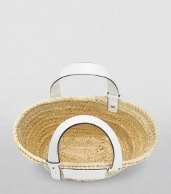 LOEWE x Paula’s Ibiza Small Anagram Basket Bag NATURAL/WHITE Mini Bags -LOEWE Sales loewe x paulas ibiza small anagram basket bag 16852499 33346527 1000