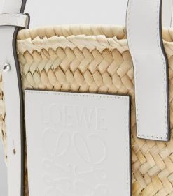LOEWE x Paula’s Ibiza Small Anagram Basket Bag NATURAL/WHITE Mini Bags -LOEWE Sales loewe x paulas ibiza small anagram basket bag 16852499 33346528 1000