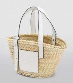 LOEWE x Paula’s Ibiza Small Anagram Basket Bag NATURAL/WHITE Mini Bags -LOEWE Sales loewe x paulas ibiza small anagram basket bag 16852499 33348004 1000