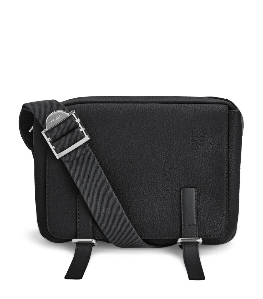 LOEWE XS Leather Military Messenger Bag BLACK Messenger Bags 3 LOEWE XS Leather Military Messenger Bag BLACK Messenger Bags
